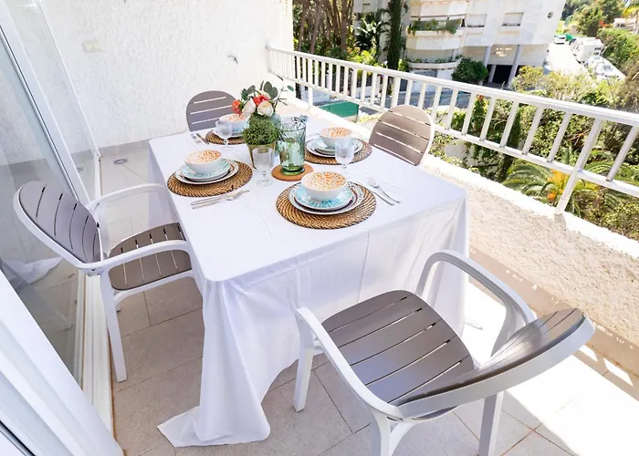 Escapada Perfecta En Terraza, Piscina Parking Y Sol アパート マルベーリャ